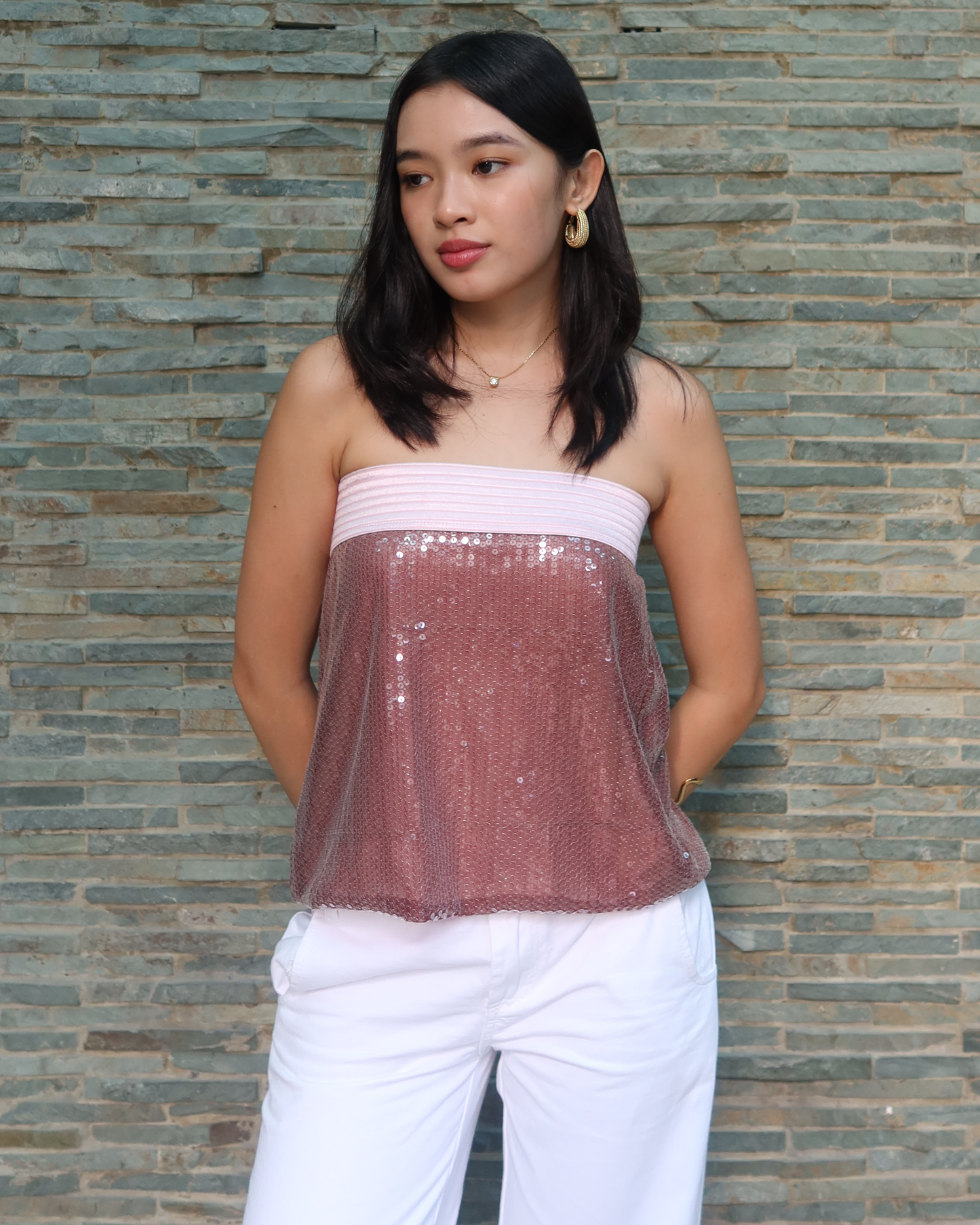 DIVA TOP IN ROSE