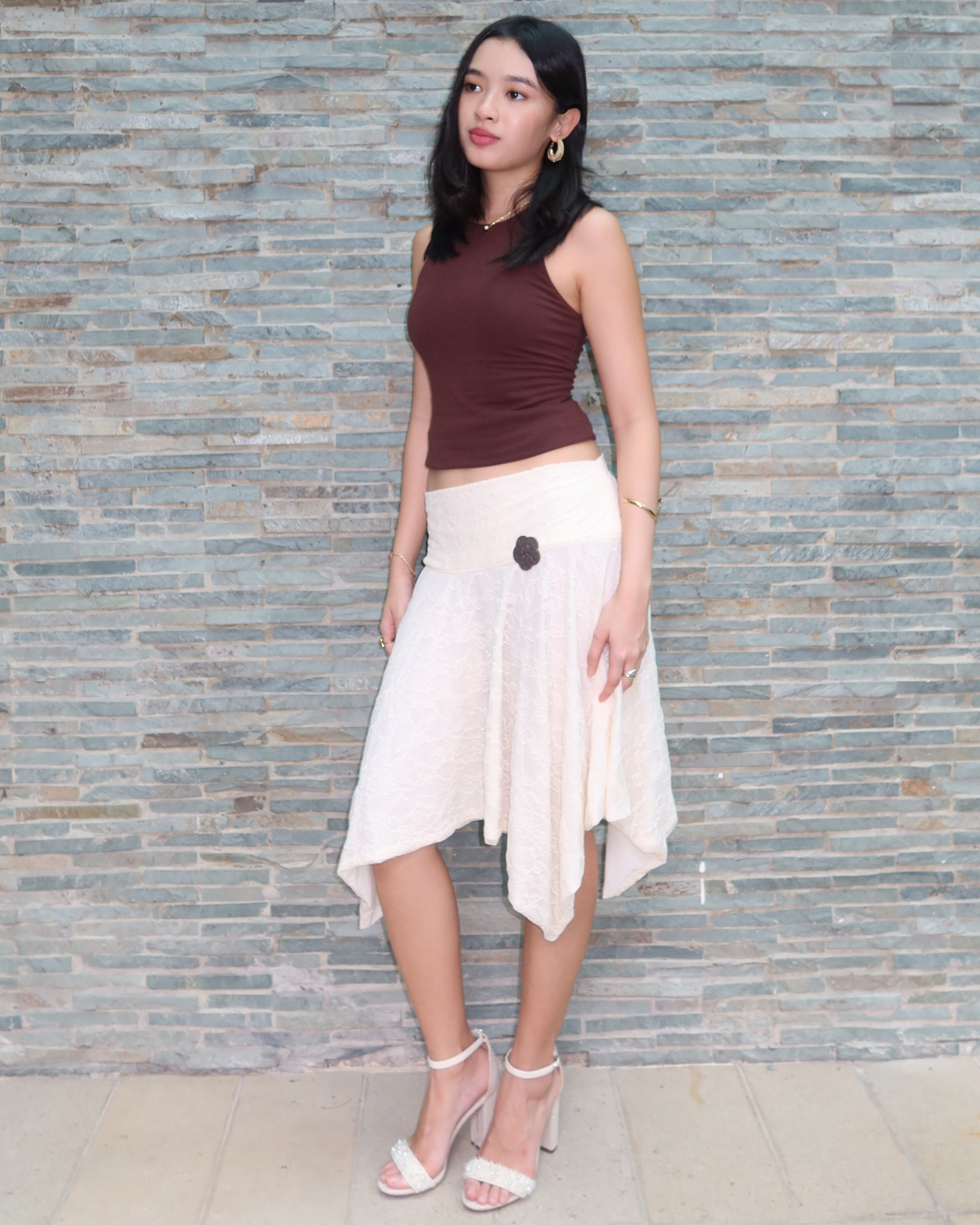 HOLIDAY SKIRT IN FRENCH VANILLA