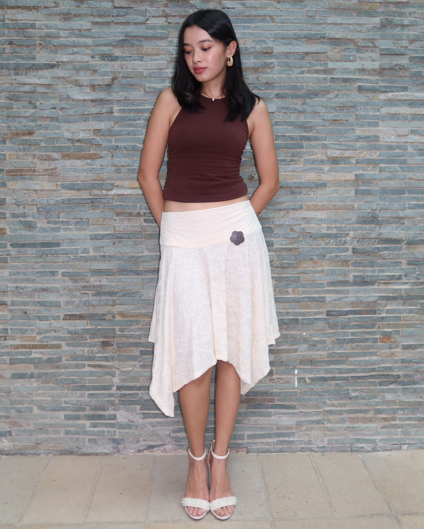 HOLIDAY SKIRT IN FRENCH VANILLA