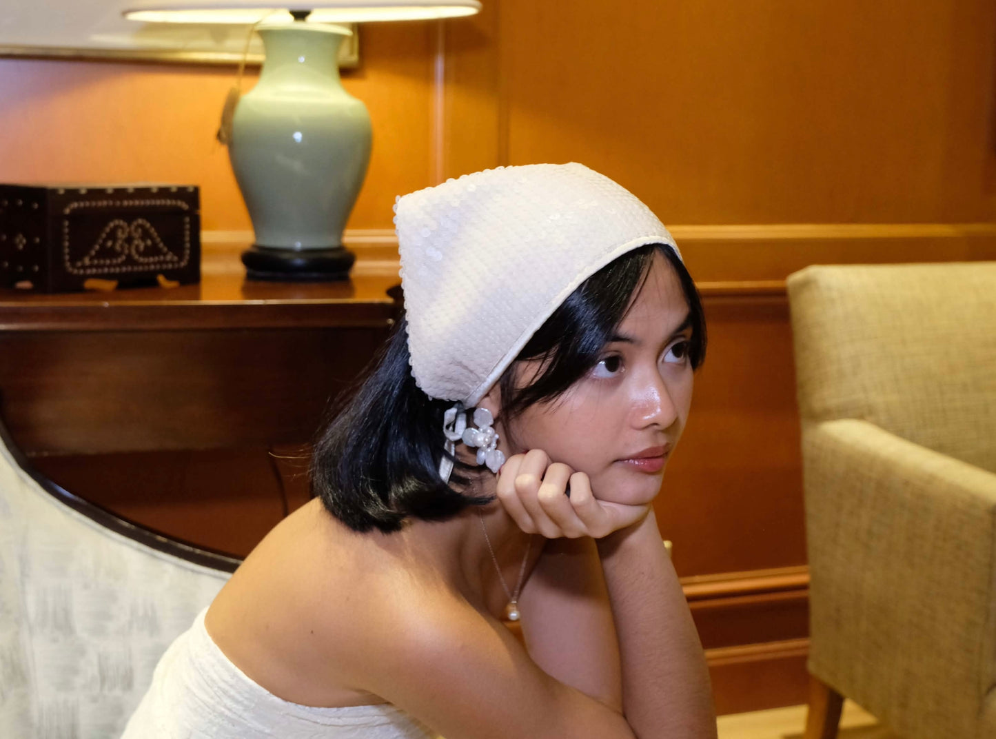 SUGAR SPICE HEADSCARF IN CLOUD